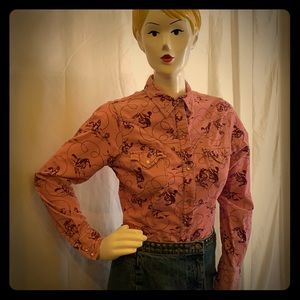 Women's Western Corduro Button Down Shirt by Roper